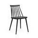 Dining Side Chair Set of 2 | Black Polypropylene | Spindle Backrest BM335471