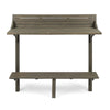 Outdoor Balcony Bar Table Slim Design Gray Wood Frame 50’’ BM335472