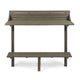 Outdoor Balcony Bar Table Slim Design Gray Wood Frame 50’’ BM335472