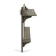 Outdoor Balcony Bar Table, Slim Design Gray Wood Frame, 50"
