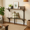 Outdoor Balcony Bar Table, Slim Design Gray Wood Frame, 50"