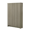 Nena Bookcase with 6 Shelves and 4 Cabinet Doors | Gray Wood 71’’ BM335480