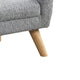 Aelia Kids Size Sofa Chair | Wood Legs | Gray Tufted Chenille 29’’ BM335482