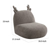 Wesie Deer Shaped Kids Chair | Sculpted Ear n Antlers | Brown Chenille BM335484