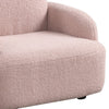 Raye Bear Shaped Kids Armchair with Black Legs | Pink Teddy Velvet BM335486