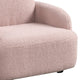 Raye Bear Shaped Kids Armchair with Black Legs | Pink Teddy Velvet BM335486