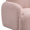 Raye Bear Shaped Kids Armchair with Black Legs | Pink Teddy Velvet BM335486