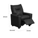 Chang Kids Recliner Chair | Built In Cupholder | Black Faux Leather BM335490
