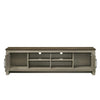 Nena TV Stand Cabinet | 2 Cabinet Doors | Brown Wood Top | Oak Gray BM335499