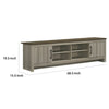 Nena TV Stand Cabinet | 2 Cabinet Doors | Brown Wood Top | Oak Gray BM335499
