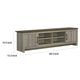 Nena TV Stand Cabinet | 2 Cabinet Doors | Brown Wood Top | Oak Gray BM335499