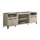 Evans TV Stand Media Cabinet | 4 Doors and Adjustable Shelf Oak Brown