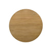 Bili 7pc Round Dining Table Set w 6 Beiige Chairs | Brown Solid Wood
