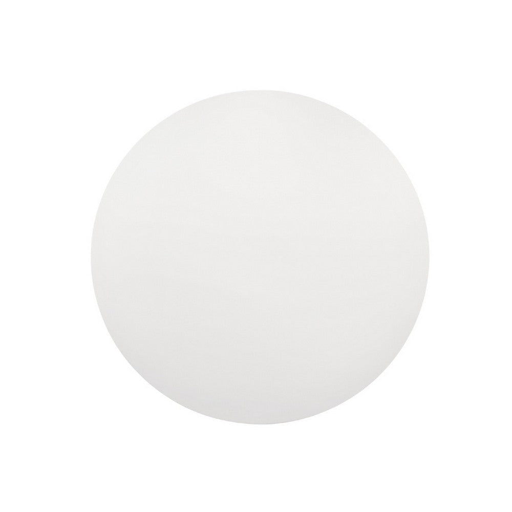 Bili 7pc Round Dining Table Set with 6 Beige Chairs | Brown White Wood