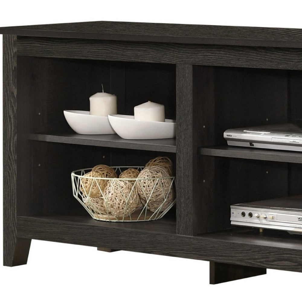 Nitto TV Stand Media Cabinet | Adjustable Open Shelf | Dark Gray 70’’ BM335522