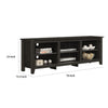 Nitto TV Stand Media Cabinet | Adjustable Open Shelf | Dark Gray 70’’ BM335522