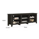 Nitto TV Stand Media Cabinet | Adjustable Open Shelf | Dark Gray 70’’ BM335522