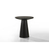 Bili 3pc Round Coffee | End and Console Table Set | Ebony Black Wood BM335528