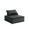 Alaya U Shaped Modular Sectional Sofa | Black Tufted Velvet | 160’’ BM335529