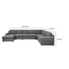 Cas Right Facing 7 Seater U Shaped Sectional Sofa Chaise | Gray Linen BM335542
