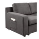 Cas Left Facing 7 Seater U Shaped Sectional Sofa Chaise | Gray Linen BM335543