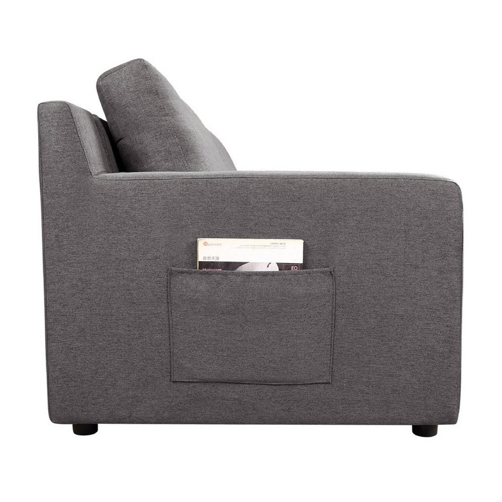 Cas Left Facing 7 Seater U Shaped Sectional Sofa Chaise | Gray Linen BM335543