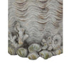 Coastal Clam Shell Planter w Coral Accents | Weathered Gray Terracotta BM335556