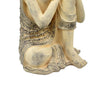 Decorative Resting Buddha Figurine | Antique Beige Resin | 14’’ BM335566