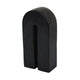 Modern Decorative Arch Sculpture in Matte Black Solid Marble | 8’’ BM335575