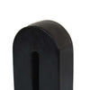 Modern Decorative Arch Sculpture in Matte Black Solid Marble | 8’’ BM335575