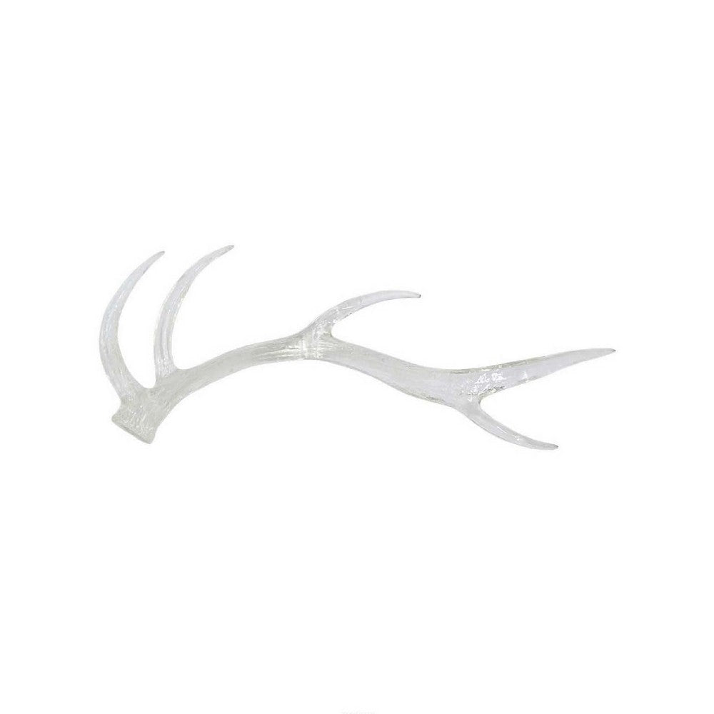 Decorative Antler Sculpture | Rustic Accent Rustic | 23’’ Clear Resin BM335581