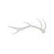 Decorative Antler Sculpture | Rustic Accent Rustic | 23" Clear Resin