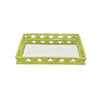 Aeny Accessory Tray with Mirror | 20’’ | Bamboo Look Lime Green Resin BM335587