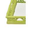 Aeny Accessory Tray with Mirror | 20’’ | Bamboo Look Lime Green Resin BM335587