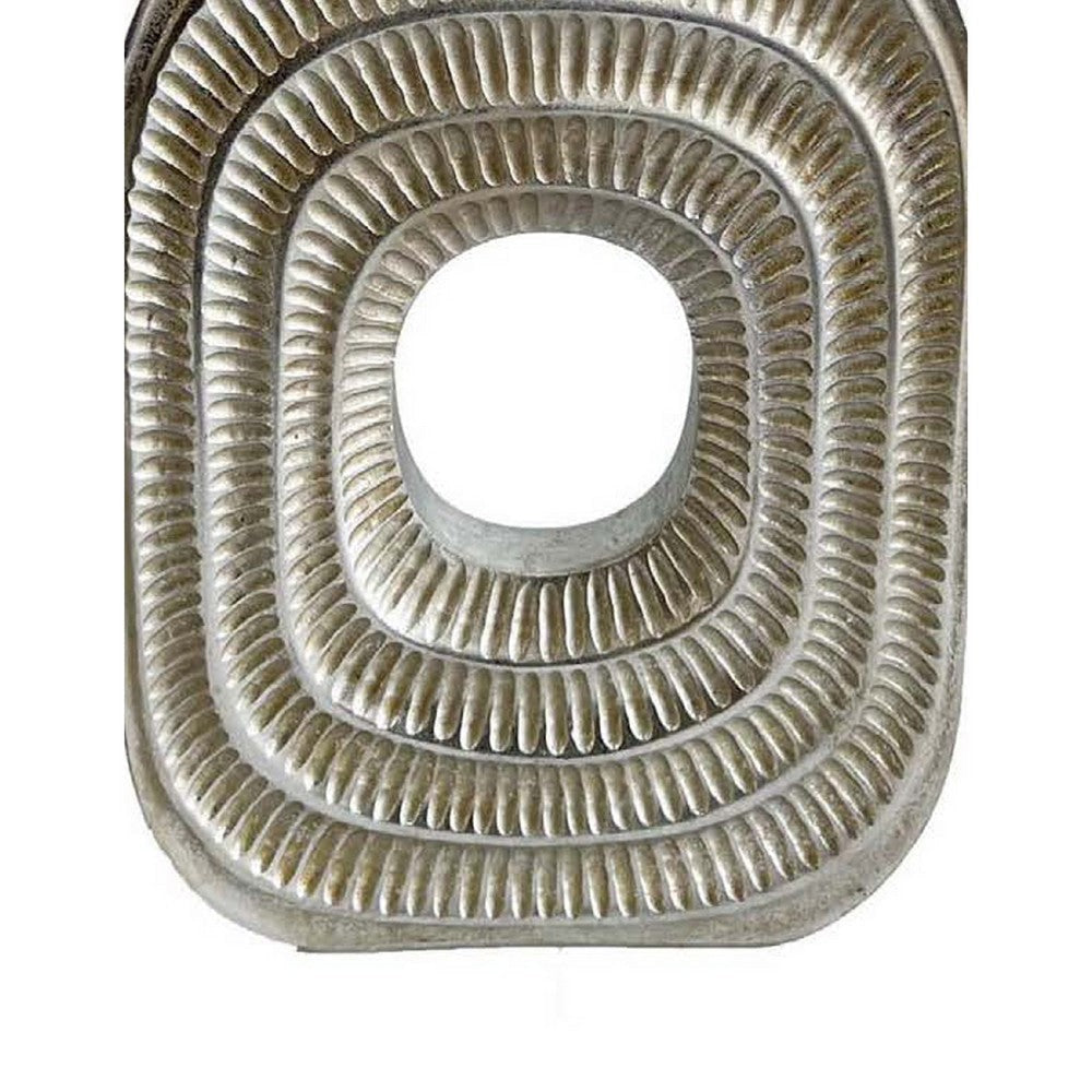 Peny Decorative Flower Vase | 22’’ | Narrow Neck | Silver Resin Base BM335588