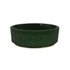 Limy Large Accessory Bowl | 14" Textured | Dark Green Glazed Ceramic