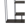 Ryl Storage Wall Rack | 30’’ Asymmetry Open Shelves | Black Metal BM335592