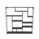 Ryl Storage Wall Rack | 30" Asymmetry Open Shelves | Black Metal