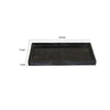 Honx Foyer Accessory Tray | Raised Lip Edges | 14’’ Black Marble BM335605