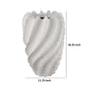 Velz Decorative Flower Vase | 18’’ Wavy Shape | Matte White Ceramic BM335606