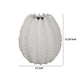 Velz Decorative Flower Vase | 12’’ Round Shape | Matte White Ceramic BM335607
