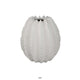 Velz Decorative Flower Vase | 12" Round Shape | Matte White Ceramic