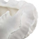Velz Decorative Planter | 16" Wavy Edge | Matte White Ceramic