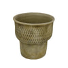 Kier Garden Planter | 12" Tapered Base | Antique Gray Terracotta