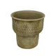Kier Garden Planter | 12" Tapered Base | Antique Gray Terracotta