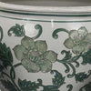Hely 3 Planter Set | Green White Floral Glazed Ceramic 16 | 12 | 8’’ BM335633