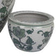 Hely 3 Planter Set | Green Vine Pattern Gray Ceramic 20 | 14 | 10’’ BM335634