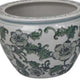 Hely 3 Planter Set | Green Vine Pattern Gray Ceramic 20 | 14 | 10’’ BM335634