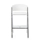 Zoy Barstool Chair Set of 2 | Ivory Faux Leather | Chrome Metal Frame