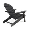 Libo Outdoor Adirondack Chair | Gray Acacia Wood Frame | Slat Panels